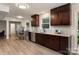 Modern kitchen featuring stainless steel appliances and ample cabinet space at 10237 Fairway Ridge Rd, Charlotte, NC 28277