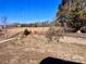 From the backyard, there is a clear view of a large field filled with trees at 1148 Tangle Ridge Se Dr, Concord, NC 28025