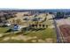 Aerial view showing a cluster of houses in a rural setting at 219 Society Rd, Statesville, NC 28625