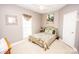 Bedroom with full-size bed and gold metal frame at 219 Society Rd, Statesville, NC 28625