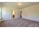 Main bedroom with ensuite bathroom access and neutral carpet at 2226 Catawba Trace Dr, Catawba, NC 28609