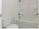 Bathroom with shower/tub combo and built in shelving at 2230 Catawba Trace Dr, Catawba, NC 28609