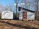 Two storage sheds in backyard at 401 Gillscreek Dr, Lancaster, SC 29720