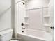 The bathroom has a shower-tub combo with black hardware at 5108 Verona Rd # 94, Charlotte, NC 28213