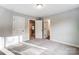 This bedroom features neutral walls, carpet flooring, two doors and is spacious at 5108 Verona Rd # 94, Charlotte, NC 28213