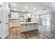 Modern kitchen featuring white cabinetry, an island, and stainless steel appliances at 5108 Verona Rd # 94, Charlotte, NC 28213