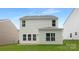 Back exterior view of a two-story home with a well-maintained lawn and vinyl siding at 5219 Reedy Ridge Rd, Charlotte, NC 28215