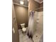Clean bathroom with shower and toilet at 913 9Th Ne Ave, Hickory, NC 28601