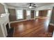 Living room with hardwood floors and fireplace at 913 9Th Ne Ave, Hickory, NC 28601