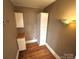 Charming home office with built-in cabinetry and hardwood floors at 913 9Th Ne Ave, Hickory, NC 28601