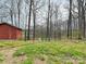 Large fenced-in backyard with a storage shed and a dog at 1008 E Sandy Ridge Rd, Monroe, NC 28112