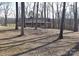 Brick ranch house with a covered porch, nestled among tall trees on a spacious lot at 1008 E Sandy Ridge Rd, Monroe, NC 28112