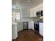 Kitchen with white cabinets, stainless steel appliances and hardwood floor at 1044 Tarlton Dr # 0, Shelby, NC 28052