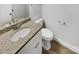 Renovated bathroom with granite vanity at 11212 Carmel Chace Dr # 101, Charlotte, NC 28226