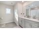 Bathroom boasts double vanity and a separate shower at 12613 Stoneybrook Station Pkwy, Huntersville, NC 28078