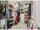 Spacious walk-in closet with ample shelving and hanging space at 1380 Secret Path Dr, Fort Mill, SC 29708