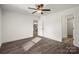 Bright bedroom with ceiling fan and spacious closet at 1508 Collinston Dr, Gastonia, NC 28052