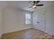 Spacious bedroom with hardwood floors and a window at 2712 Yellow Bell Way, Monroe, NC 28112