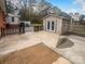 Backyard with storage shed and fenced area at 4616 Whispering Oaks Dr, Charlotte, NC 28213