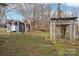 Large backyard with shed and arbor at 503 Birch St, Lowell, NC 28098