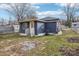 Dark blue home with white door and steps at 503 Birch St, Lowell, NC 28098