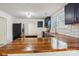 Modern kitchen with butcher block countertops and updated cabinetry at 503 Birch St, Lowell, NC 28098