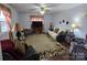 Living room featuring a leopard print rug and comfy seating at 535 Springs East Rd, Lincolnton, NC 28092