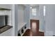 Bright hallway with built-in storage and access to rooms at 7822 Meridale Forest Dr, Charlotte, NC 28269