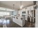 Modern kitchen with white cabinets, stainless steel appliances, and an island at 970 Bunker Trce, Rock Hill, SC 29730