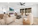 Bright and airy living room with a fireplace, plenty of natural light, and comfortable seating at 10517 S Hampton Dr, Charlotte, NC 28227