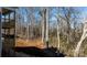 Wooded backyard with sloped terrain at 113 Brentwood Dr, Maiden, NC 28650