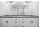 Modern bathroom with double vanity and marble accents at 113 Brentwood Dr, Maiden, NC 28650