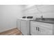 Laundry room with washer, dryer, and countertop at 113 Brentwood Dr, Maiden, NC 28650