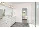 Elegant bathroom with double vanity and soaking tub at 127 Fordham Ct # 02, Fort Mill, SC 29715