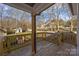 Spacious deck overlooking wooded backyard at 1325 Bostwood Ln, Concord, NC 28025