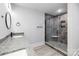 Elegant bathroom featuring a large walk-in shower and double vanity at 1938 Grace Ln, Charlotte, NC 28262