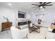 Bright living room with a fireplace and stylish furnishings at 1938 Grace Ln, Charlotte, NC 28262