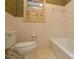 Clean bathroom with toilet and bathtub at 194 Bynum Rd, Lincolnton, NC 28092