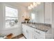 Modern bathroom with granite countertop and large vanity at 207 Benfield Rd, Kings Mountain, NC 28086