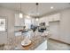 Modern kitchen with granite island and stainless steel appliances at 207 Benfield Rd, Kings Mountain, NC 28086