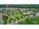 An aerial view of community amenities, including a pool and playground at 2151 Belle Vernon Ave, Charlotte, NC 28210