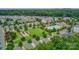 An aerial view of community amenities, including a pool and playground at 2151 Belle Vernon Ave, Charlotte, NC 28210