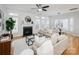 Inviting living room with fireplace, lots of natural light, and stylish neutral furniture at 2151 Belle Vernon Ave, Charlotte, NC 28210