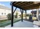 Under-deck patio area with view of neighboring homes at 2151 Belle Vernon Ave, Charlotte, NC 28210