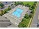 Aerial view of community swimming pool at 2151 Belle Vernon Ave, Charlotte, NC 28210