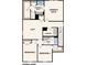 Upper level floor plan features owner's suite, two bedrooms, and laundry at 319 Bezelle Ave, York, SC 29745