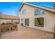 Expansive back deck perfect for entertaining or relaxing, with sliding glass doors to the living area at 33287 Mann Rd, Albemarle, NC 28001