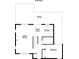 Floorplan of first floor with Kitchen, Living Room, Deck, Bedroom, and Dining Area at 33287 Mann Rd, Albemarle, NC 28001