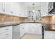 Kitchen with white shaker cabinets, granite counters and stainless steel appliances at 3515 Back Creek Church Rd, Charlotte, NC 28213