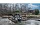 Floating dock with stairs and a boat lift at 3910 6Th Nw St, Hickory, NC 28601